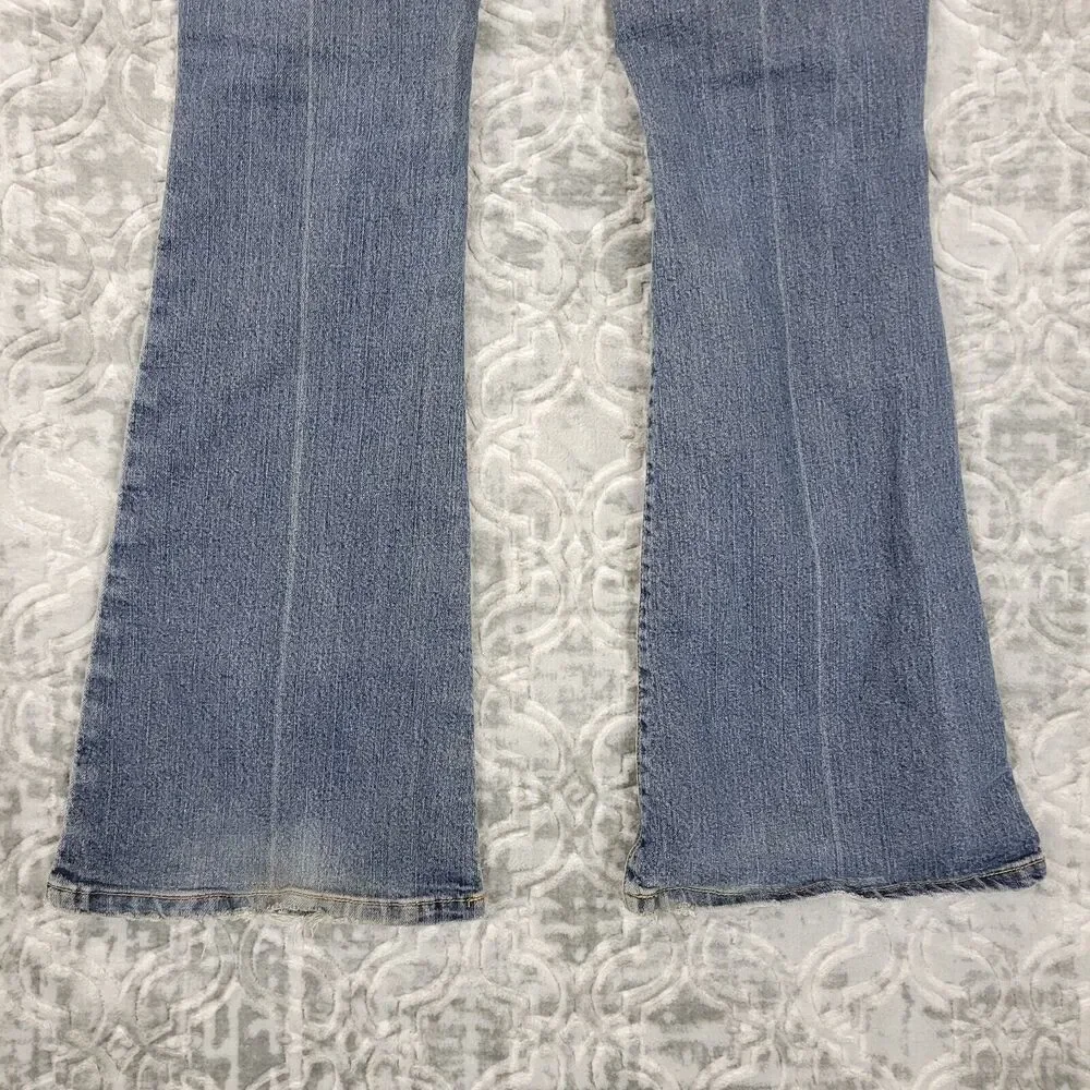 Vintage American Eagle Jeans Womens 6 Blue Favorite Fit Distressed Flare Y2K